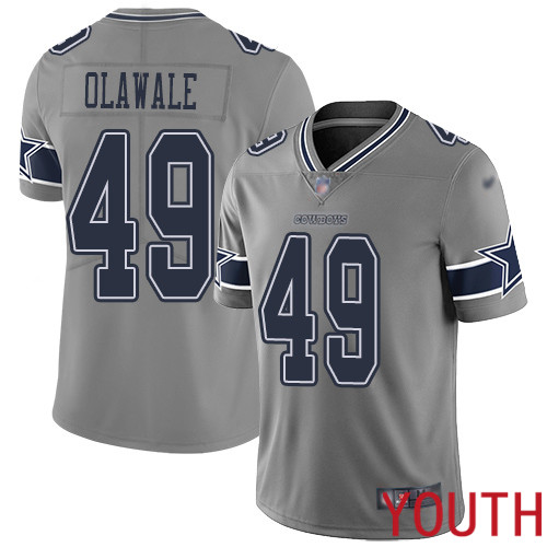Youth Dallas Cowboys Limited Gray Jamize Olawale #49 Inverted Legend NFL Jersey